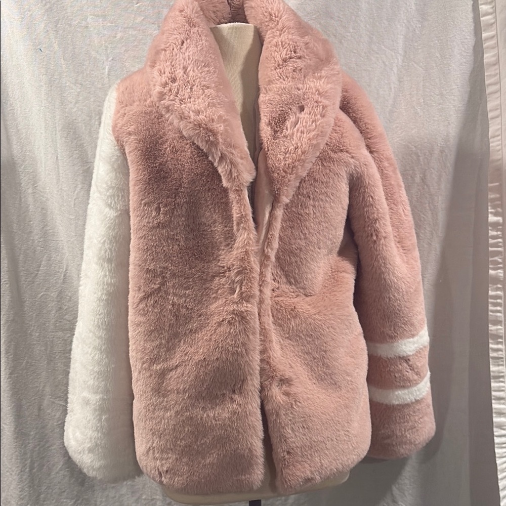 La Fiorentina Blush and Ivory Teddy Jacket